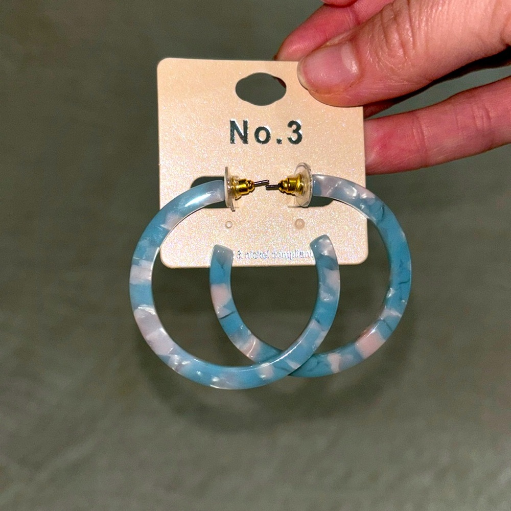 Clouds Hoop Earrings